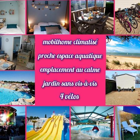 Mobilhome 2Ch Climatise-Terrasse Fermee-4 Velos-Camping 4 Etoiles Les Charmettes Les Mathes Dış mekan fotoğraf